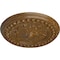 Ekena Millwork Foster Shell Ceiling Medallion (Fits Canopies up to 9 5/8"), 15 3/4"OD x 2"P, Smokey Topaz Crackle CM15FOSTC - alternate 4